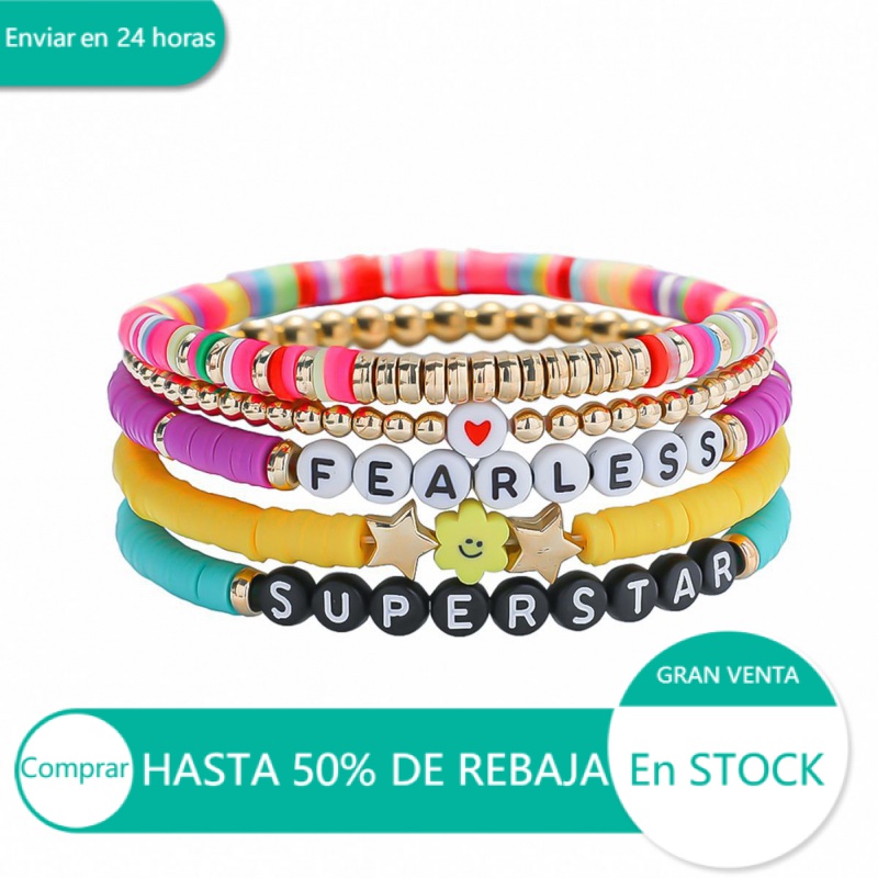 Pulsera Mejores Amigas Tejida con Letras – Beads & Gems Co.