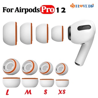 Almohadillas de repuesto para AirPods Pro 2 2022 an AirPods Pro,  almohadillas de silicona con caja de almacenamiento portátil (S/M/L)