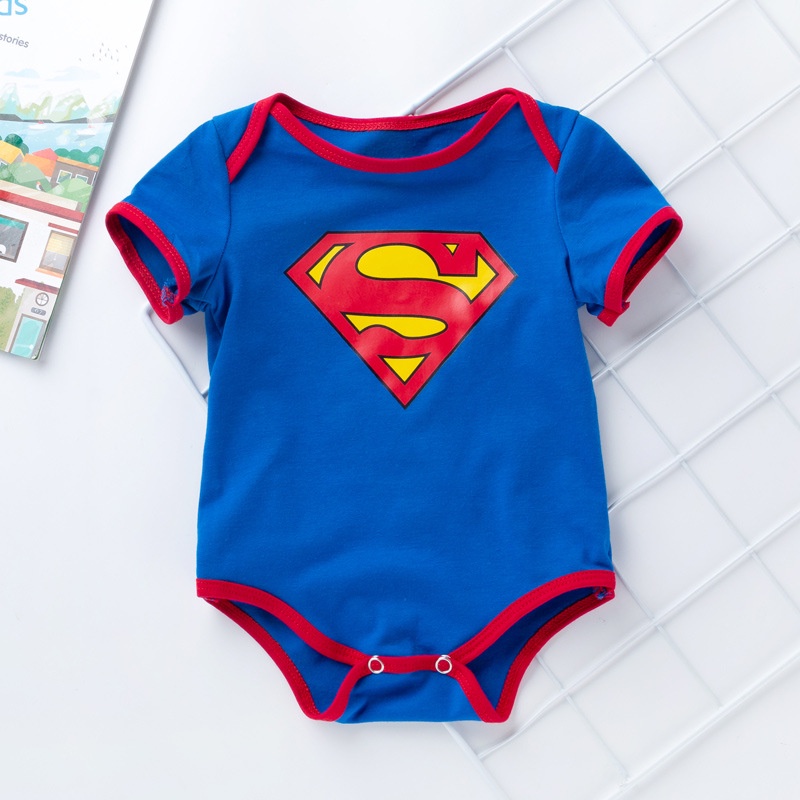 Mameluco De Bebé Recién Nacido Superman Onesies Ropa De Algodón