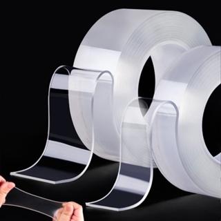 1/2/3/5M Transparente Velcro Nano Cinta Lavable Y Reutilizable De