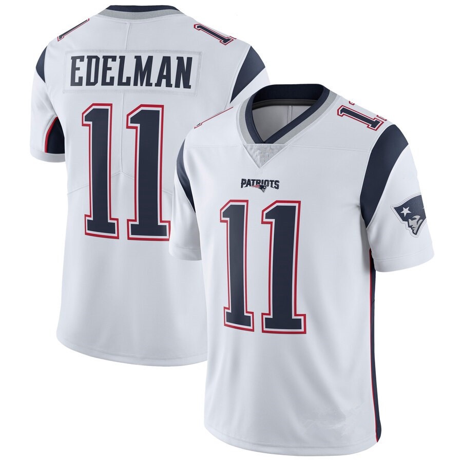 Hombre de la NFL Jersey Patriots 12 Brady 11 Edelman 87 Gronkowski Aficionado del rugby bordado de futbol Shopee Mexico