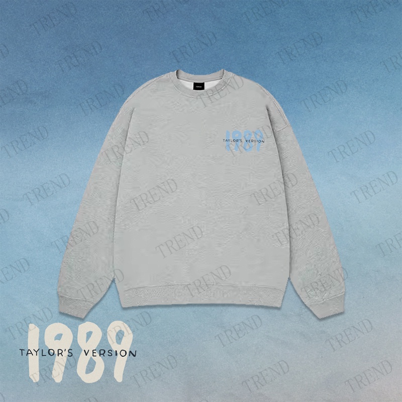 thumbnail image 1 of Taylor Swift 1989 (Versión De) Sudadera Más Tamaño De Impresión Minimalista Suéter De Cuello Redondo De La Calle Vendimia Moda Pareja Casual De Manga Larga Superior, 1 of 5