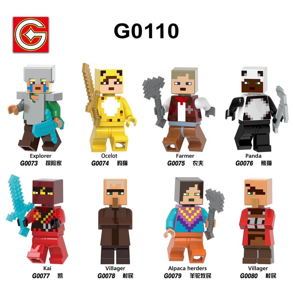 minifiguras lego minecraft
