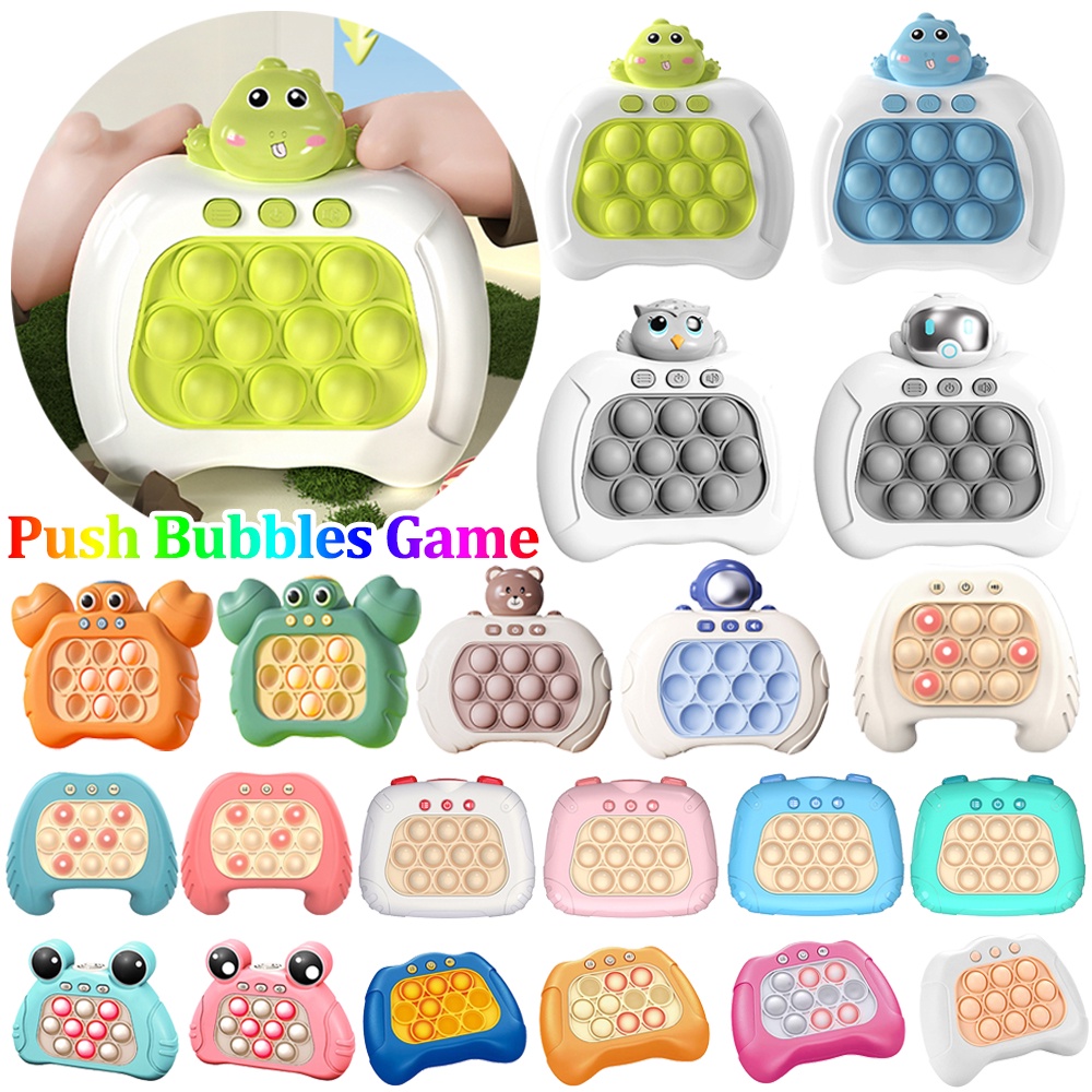 Consola Quick Push Pop It – Juguete Sensorial Con Luces LED Y Sonidos, 999 Rompecabezas De Burbujas, Ideal Para Coordinación Y Relajación