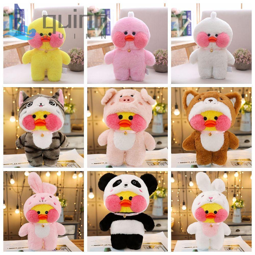 QUINN Kawaii Muñeco de pato con ácido hialurónico 30cm Peluches de pato  amarillo Peluches Lalafanfan Ducks Cumpleaños Regalos Niños Usar Conejo  Lindo