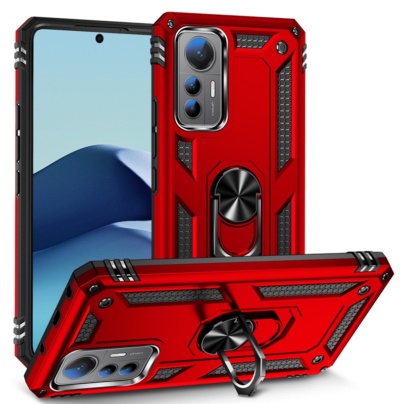Para Xiaomi 12T Pro Funda Con Soporte Magnético Anillo Fundas De