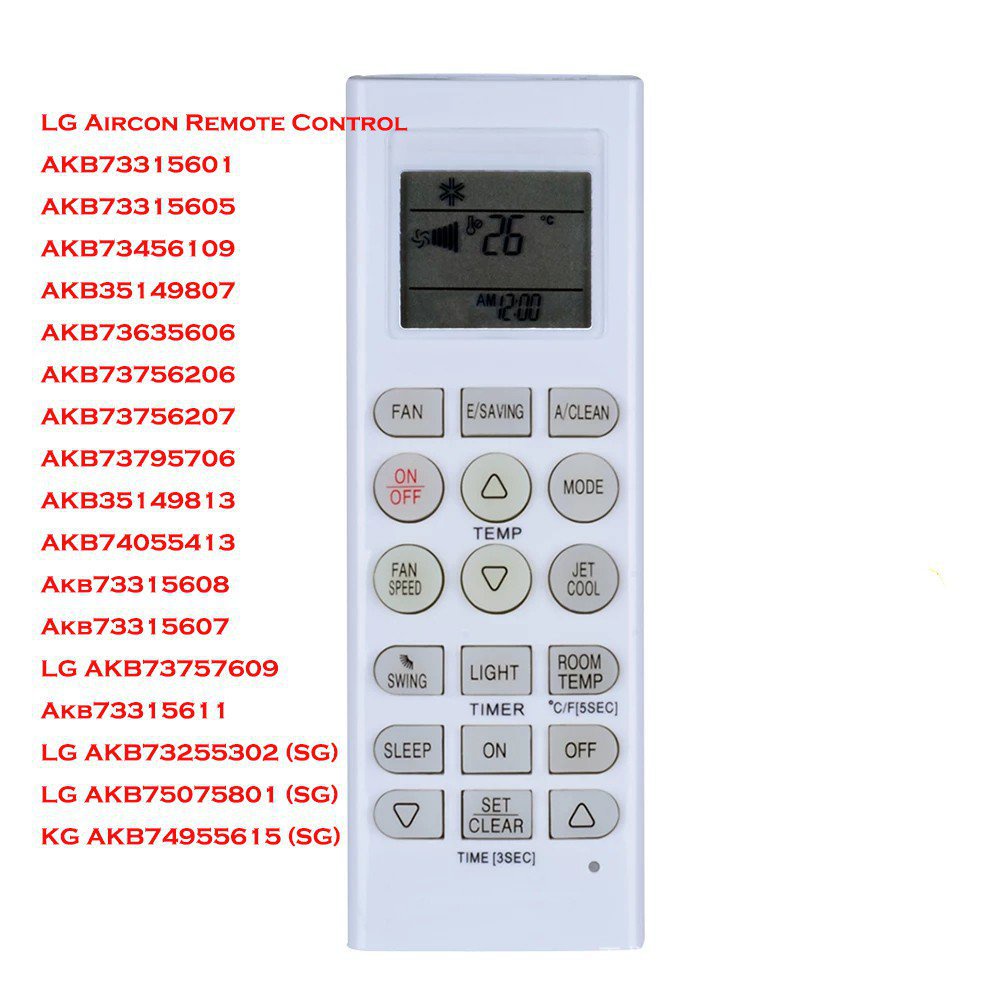 Mando a distancia universal del aire acondicionado para LG AKB73315601  AKB73215509 AKB73315608 AKB73315607 AKB73456109