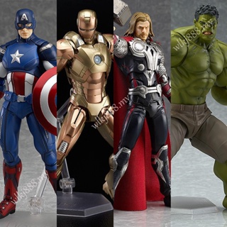 Figuras de acción de los vengadores de Marvel de Disney, set de 8 unids/set  de superhéroes, Thor, Hulk, Buster, figuras de acción de colección de