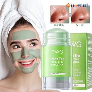 Palo de mascarilla de té verde para eliminar puntos negros, mascarilla de  arcilla purificadora de limpieza profunda de acné, Control de aceite,  mascarilla sólida, hidratante para el cuidado de la piel