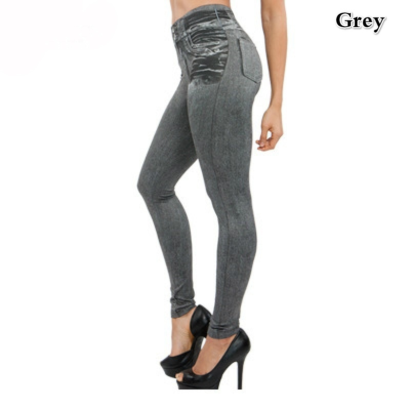 Grey denim leggings hotsell