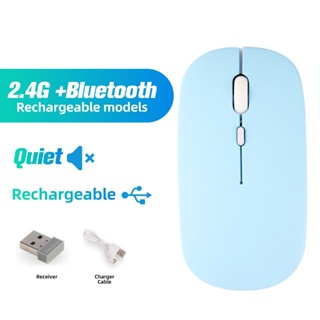 Ratón Bluetooth Inalámbrico Recargable Ordenador Ergonómico Mini Usb Mause  2.4Ghz Ratones Ópticos Silenciosos Para Portátil/Pc