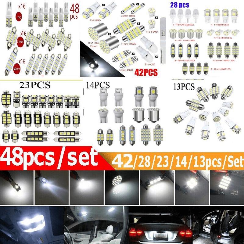 Comprar 2 bombillas LED H1 H3 para coche, luz antiniebla superbrillante de  alta potencia, 24 chips 4014 SMD 12V 6000K