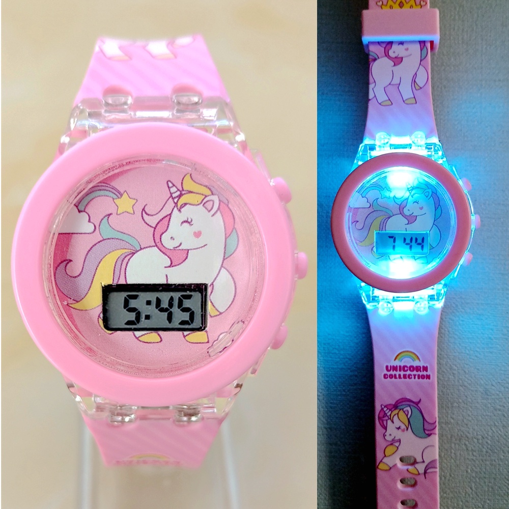 Relojes De Colecci n Unicornio Para Ni os Flash Electr nico