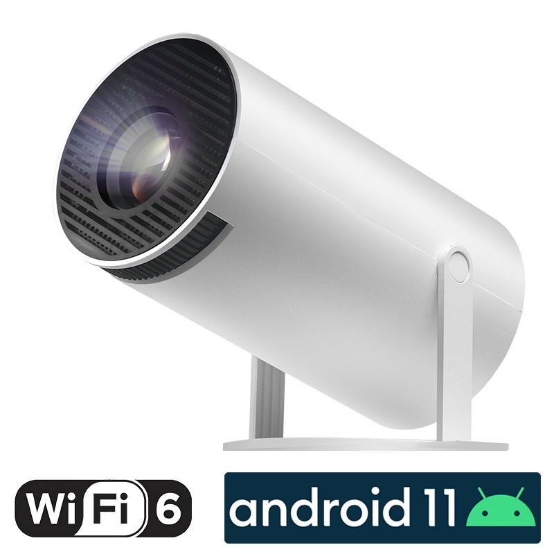 HY300 Proyector Inteligente Android 11 Cine En Casa MINI Proyectores Smart  TV Bluetooth WIFI Sync Soporte Full HD 4K Video