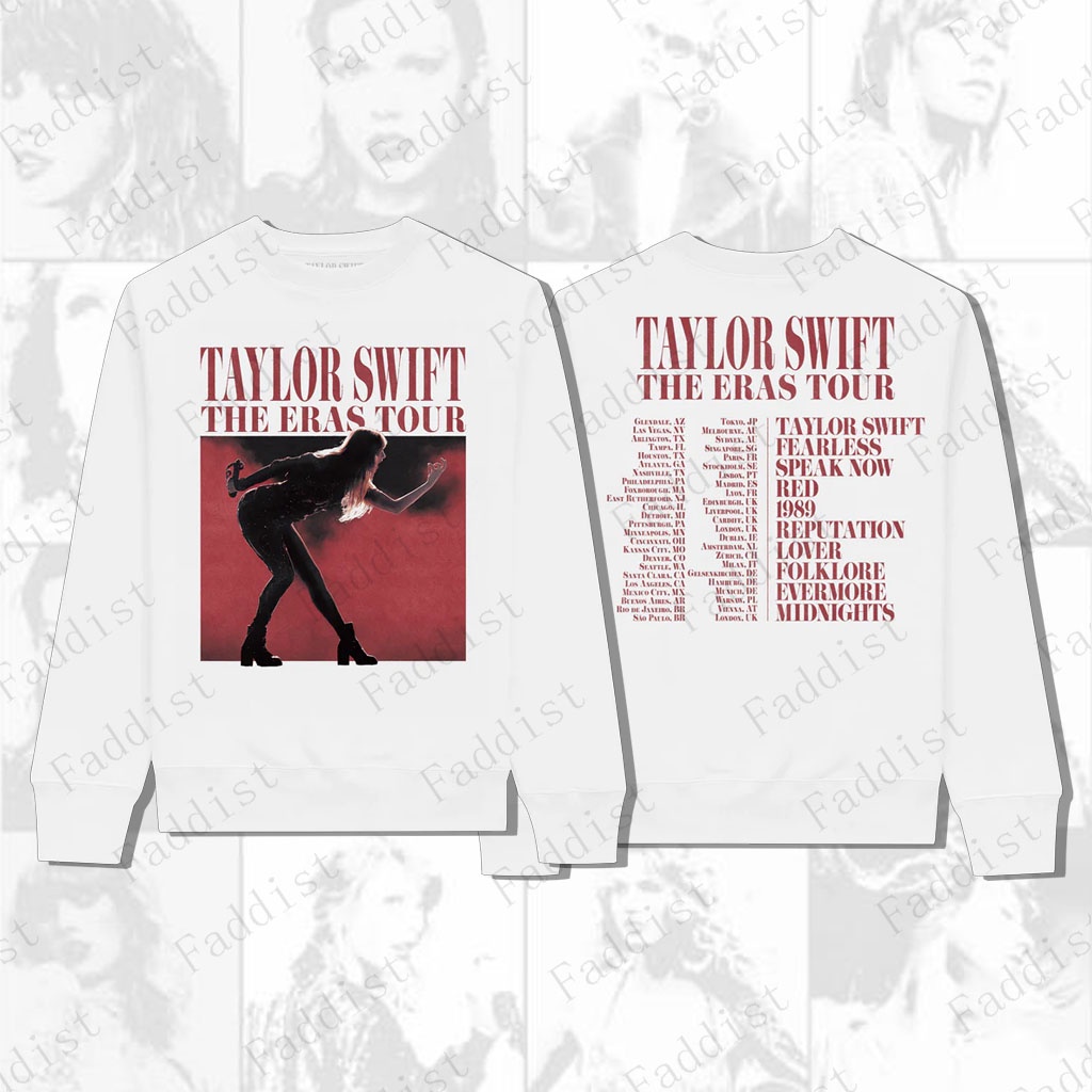 thumbnail image 1 of 2023 Nuevo Taylor Swift The Eras Tour Concert Merch Hombres/Mujeres Camiseta Larga Diseño Ayuda Ropa Misma Sudadera Unisex Streetwear Chamarra Top, 1 of 4