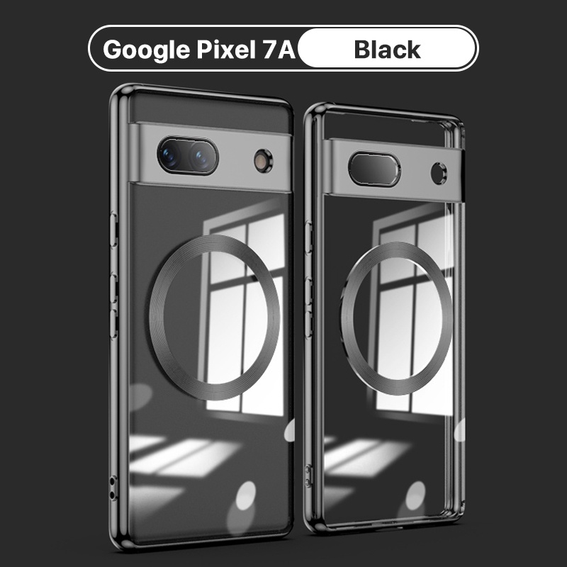 Funda ICatchy Transparente Para Google Pixel 7A - Incluye 2 Protectores Pantalla Antigolpes