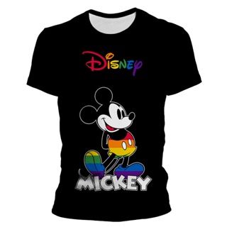 Disney Camiseta de manga corta para mujer, diseño de Mickey Mouse