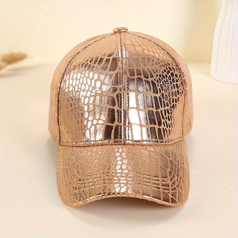 Nueva Imitacion De Piel De Cocodrilo Gorra De Beisbol Europa Y Los Estados Unidos Tendencia De La Moda De Hombres Y Las Mujer