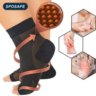 1 Par Calcetines Medias Hombre Mujer Fascitis Soporte Arco