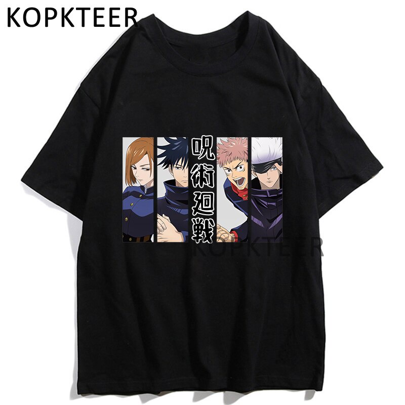 Camiseta De Algodón Para Hombre Jujutsu Kaisen Anime Camisetas Yuji