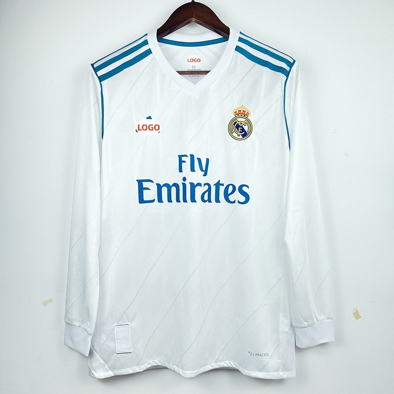 Camiseta Real retro Royal Madrid 2017 de alta calidad Home y Away 17/18 ...