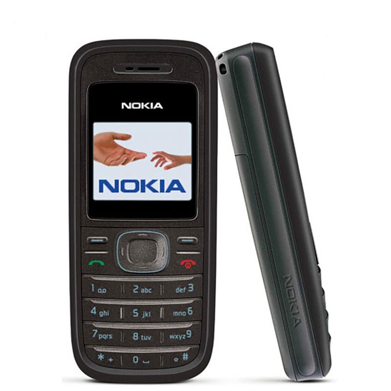  Nokia 1208 Sim Gratis Teléfono Móvil Negro : Celulares