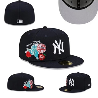 MLB Gorra New York Yankees Fitted Sombrero No Ajustable De Béisbol Completa  Cerrada Hip Hop