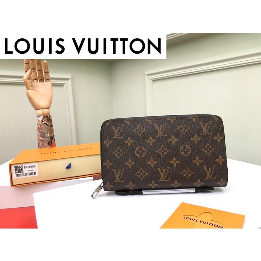 Louis Vuitton LV Bag KS6K M63875 Elegante Cartera Versátil Mujeres Cuero  REAL Carteras Larga Cadena Monedero Compacto Embragues Noche Llavero  Titulares