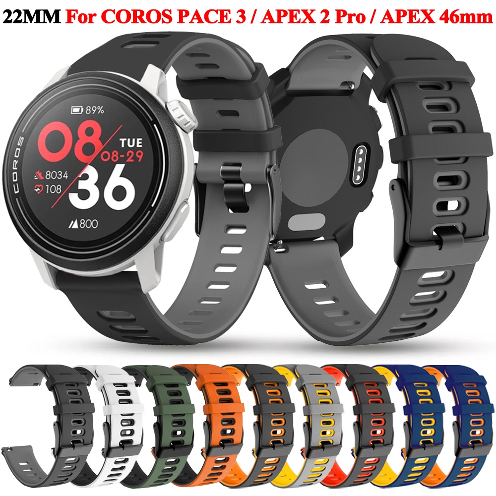 Correa De Silicona Para COROS PACE 3/APEX 2 Pro 46mm Smartwatch Banda De  Reemplazo 22mm Pulseras Accesorios
