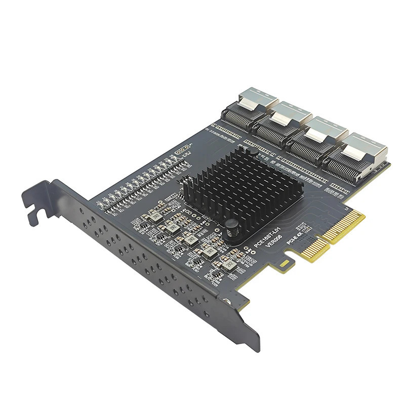 Tarjeta De Expansión PCI Express X4 A 4 Puertos MiniSAS SFF-8073 ...