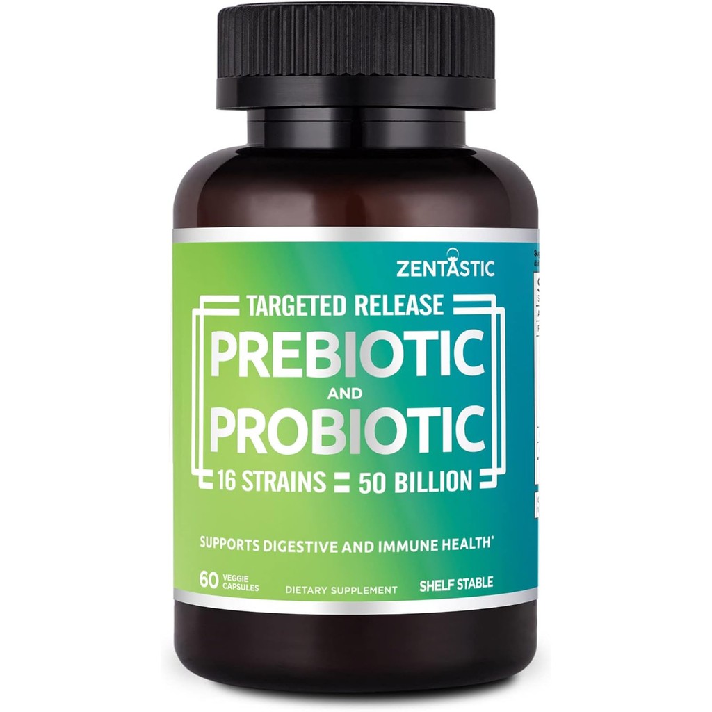 Suplemento de Probióticos y Prebióticos Zentastic - 50 mil millones de ...