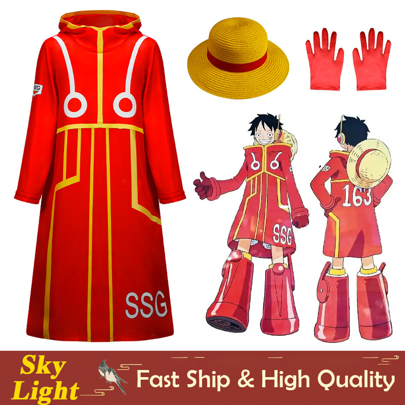 Sombrero De Paja Estilo Luffy One Piece – Para Niños Y Adultos, Con Cuerda Elástica, Protección Solar, Ideal Para Cosplay Y Fiestas