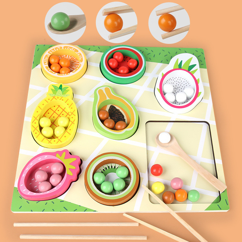 Puzzle De Madera Montessori De Formas Y Colores | Juguete Educativo Para Niños De 2 A 4 Años, Coordinación Mano-Ojo