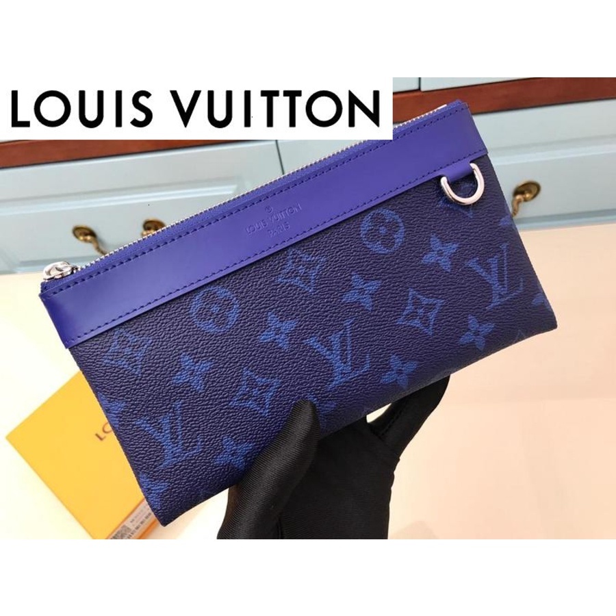 Louis Vuitton LV Bag KS6K M63875 Elegante Cartera Versátil Mujeres Cuero  REAL Carteras Larga Cadena Monedero Compacto Embragues Noche Llavero  Titulares