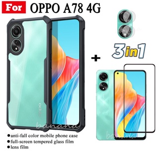 Funda Acrílica Transparente para Oppo A78 5-Colores