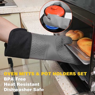2 guantes para horno, mini guantes gruesos de silicona para barbacoa,  antiquemaduras, resistentes al calor, guantes de cocina para cocina,  hornear