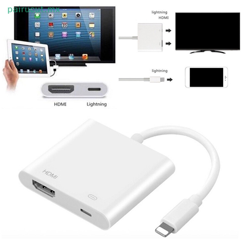 Adaptador AV Digital Lightning De 8 Pines A Cable HDMI Para iPhone 8 7 iPad MX Shopee Mexico