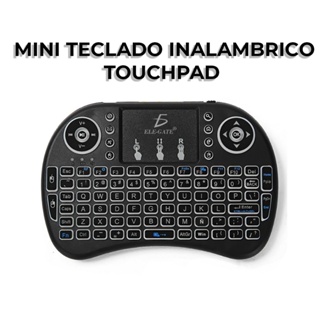Mini teclado inalámbrico Touchpad en español con luz LED 2.4 GHz - Buytiti
