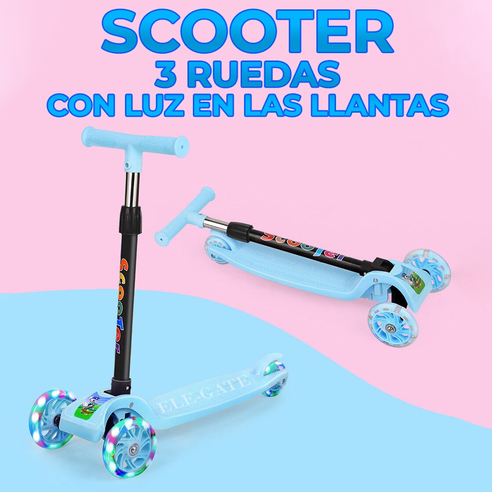 Patineta Scooter 3 In 1 Niño Niña Monopatín Triciclo Musical