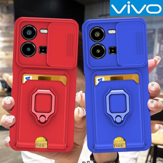 Funda Duro Para Vivo Y22s Multifunción Con Vidrio Película