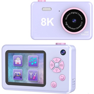 Cámara infantil 1080P, mini videocámara portátil X2 para niños, pantalla  IPS a color de 2.0 pulgadas, digital para niñas, cumpleaños, Navidad, Año