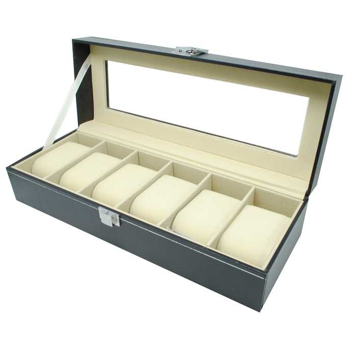 Caja De Reloj De Lujo De 6 Ranuras LS 006
