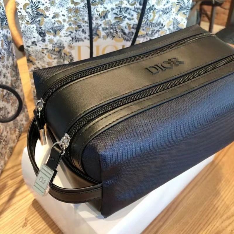 Cosmetiquera De Viaje De Gran Capacidad, Bolsa De Maquillaje De Cuero PU Impermeable Con Asa