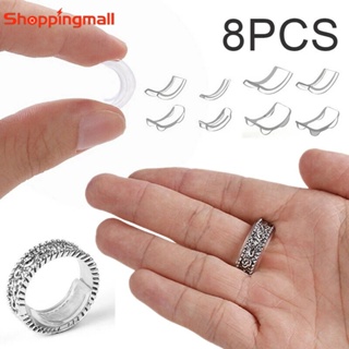 12pc / set Ajustador de tamaño de anillo transparente invisible