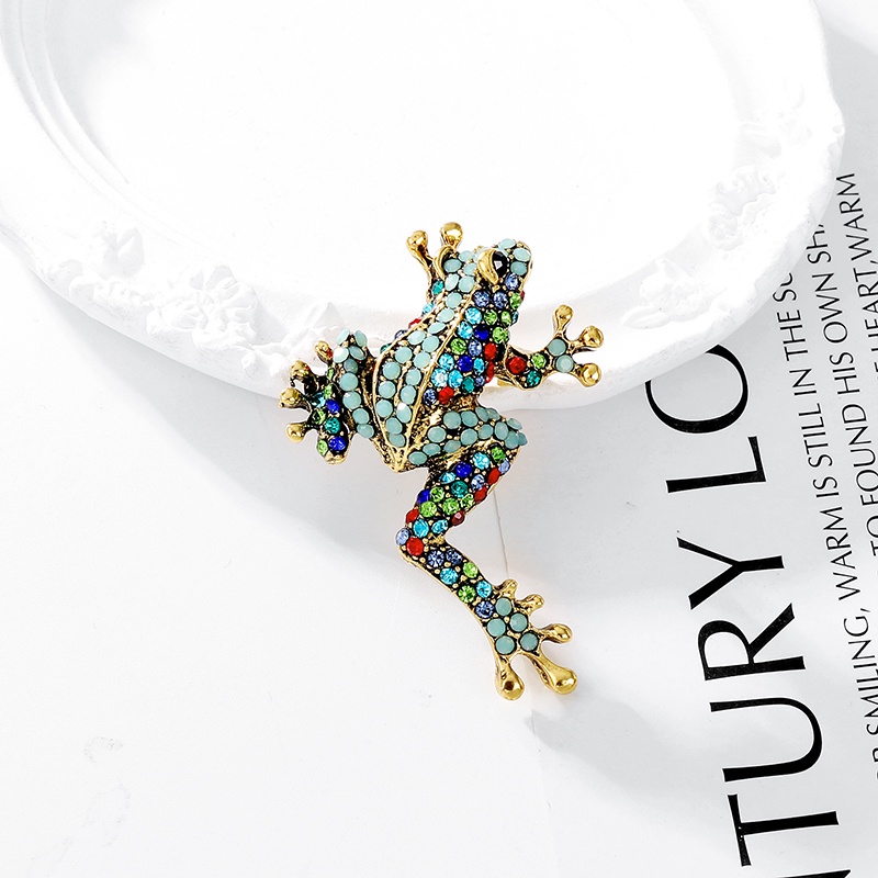 Broche Dorado Broche Animales Con Diamantes De Imitación Abeja - Main Image