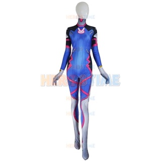 D.Va Disfraz Spandex DVA Cosplay Zentai Adultos/Niños Catsuit Halloween ...