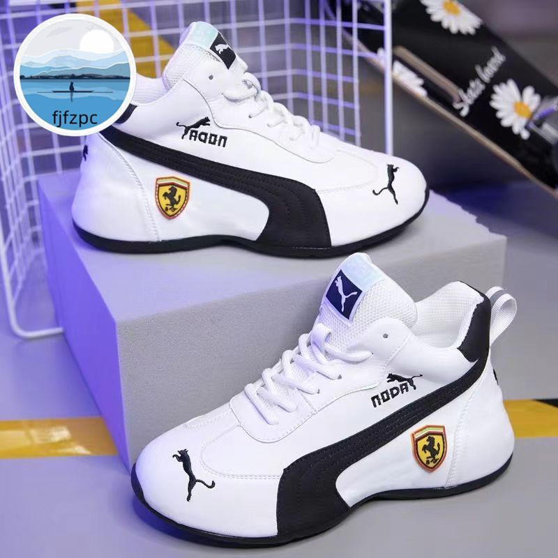 Puma 2024 Nuevo Estilo Ferrari Zapatillas De Deporte De Las Mujeres Ligero Comodo De Cuero Suave Casual