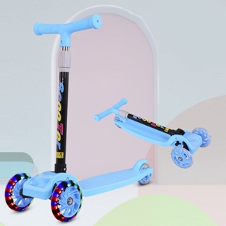 Monopatín Plegable Metal Scooter Infantil Metálico C/luces