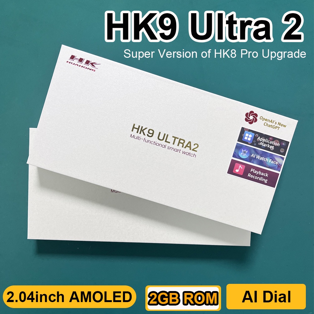 HK9 ULTRA 2 Pantalla Amoled con ChatGPT y 2GB Almacenamiento