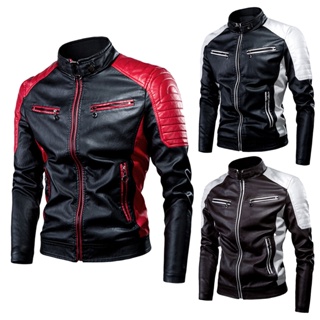 Chaqueta Biker Slim Para Hombre Para Hombre Rompevientos